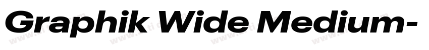 Graphik Wide Medium字体转换
